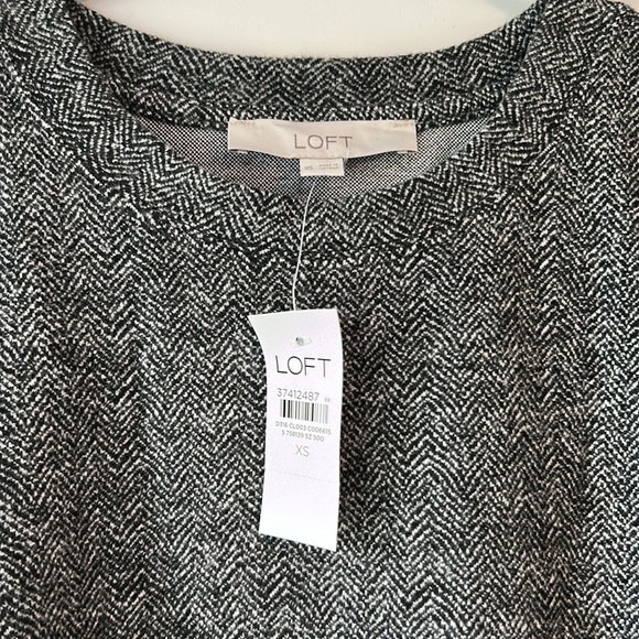 LOFT Charcoal Long Sleeve Dress - Picture 4 of 5